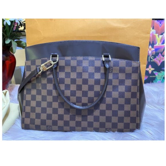 💯 Auth Louis Vuitton Rivoli Brown Satchel Bag - Picture 2 of 8